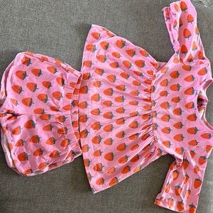 Alice and Ames girls size 6 strawberry set